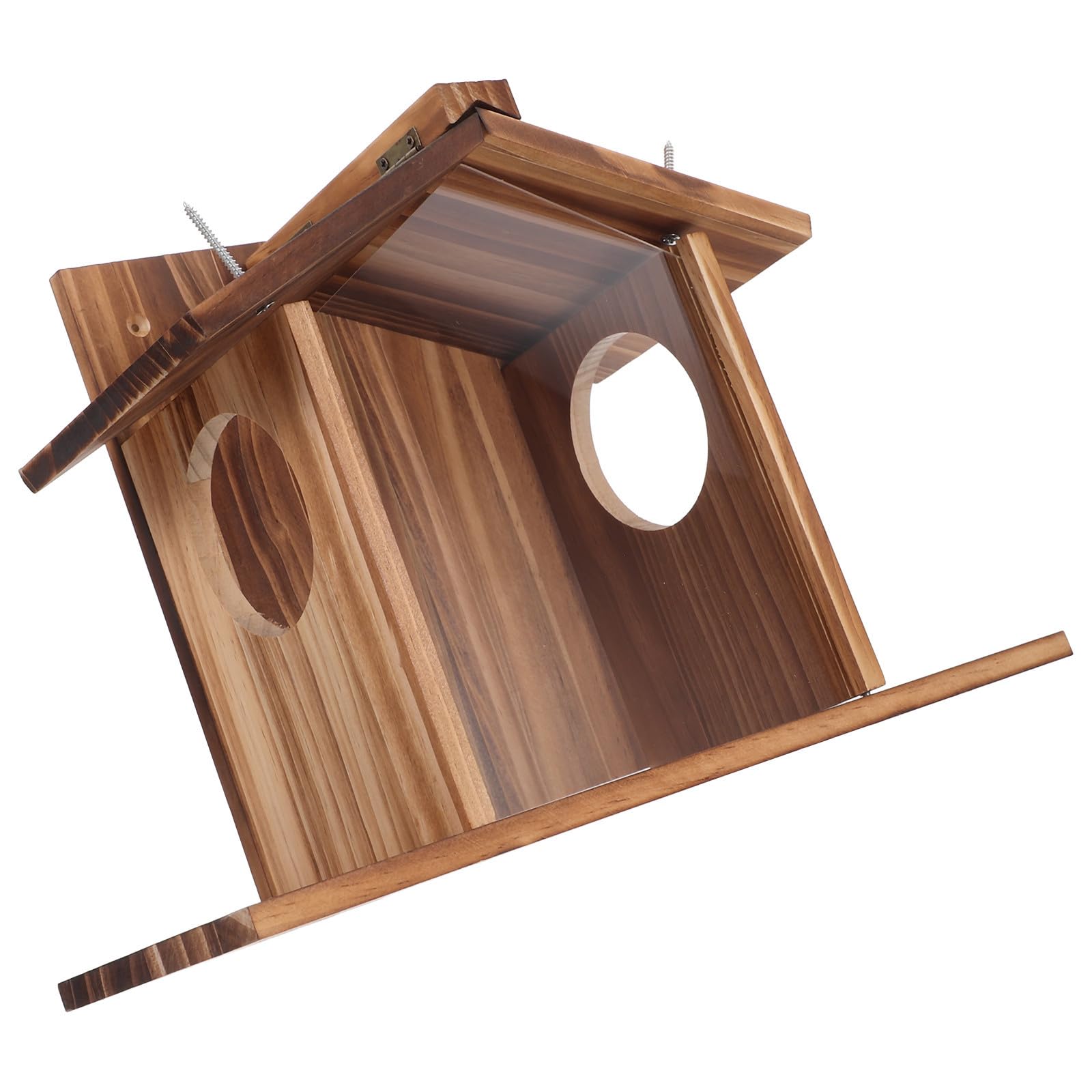 Eichhörnchen Futterhaus für Garten und Terrasse Wetterfester Futterbehälter mit Aufhängung Robuste Eichhörnchen Futterstation für Draußen