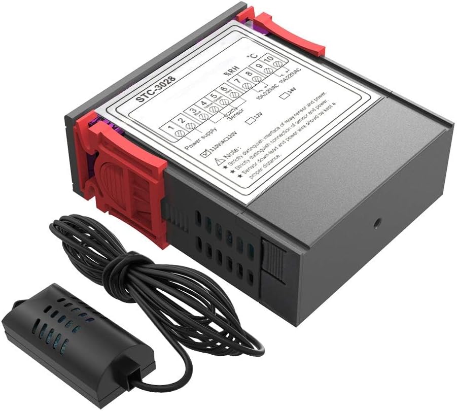 STC-3028 Controller top view with wiring diagram