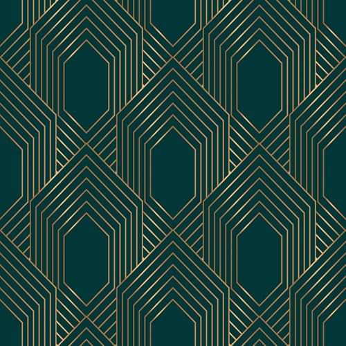Stickyart Art Deco Geometric Wallpaper Peel and...