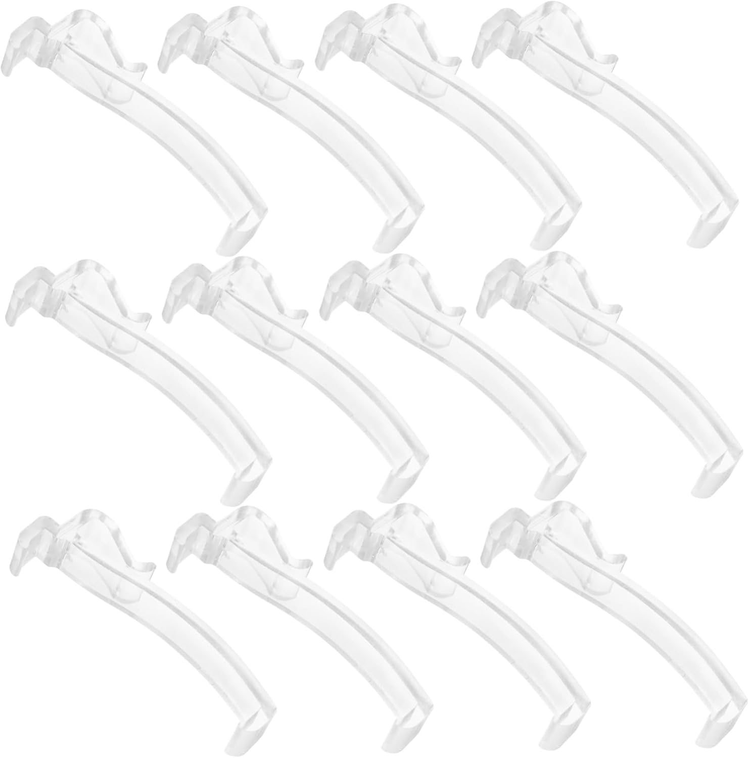 Cabilock 60pcs Curtain Valances for Windows Blind Clips Replaceable Valance Clamps Easy Install