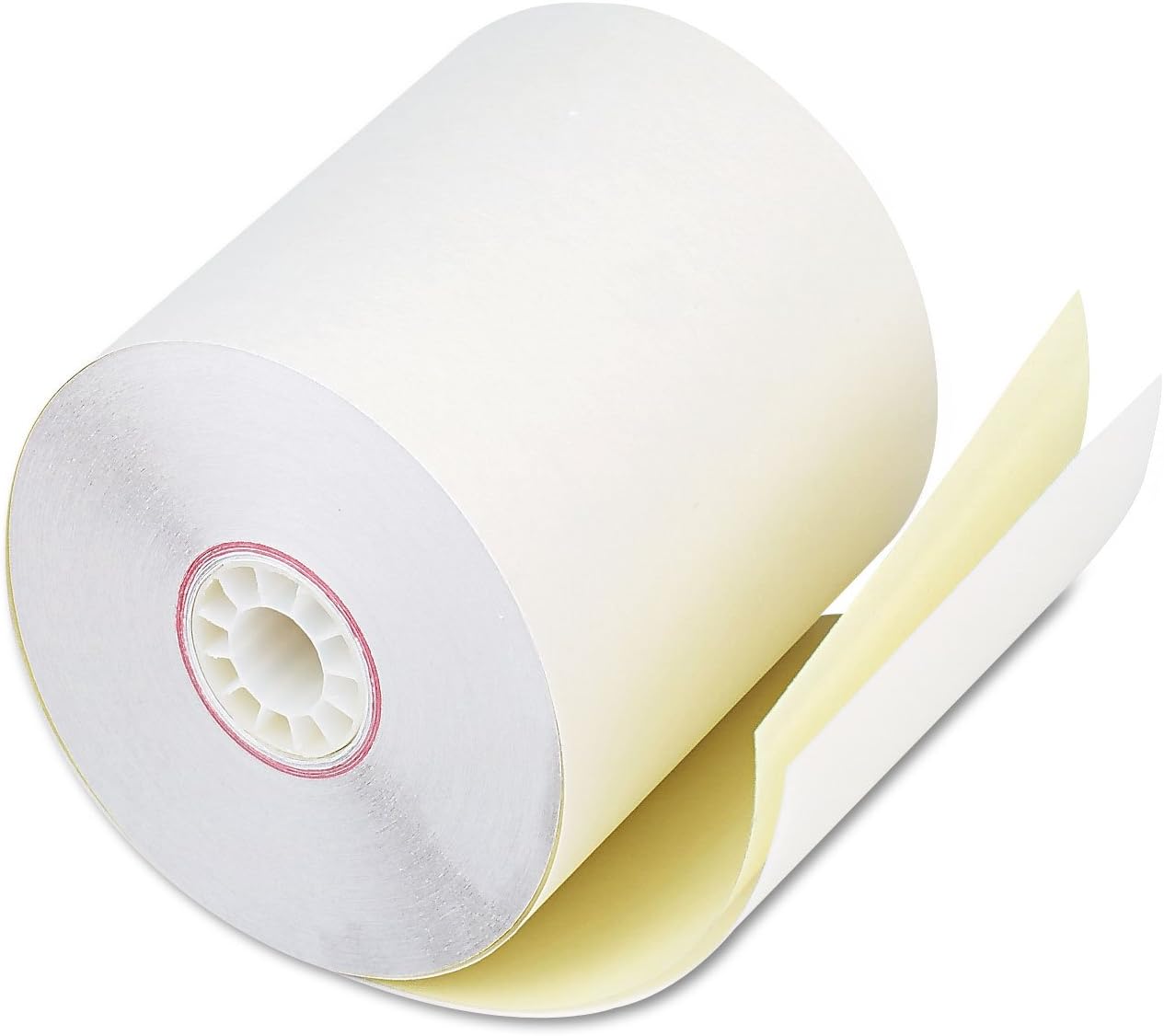 PM Company 08789 Two Ply Receipt Rolls, 2 3/4" x 90 ft, White/Canary (Case of 50)
