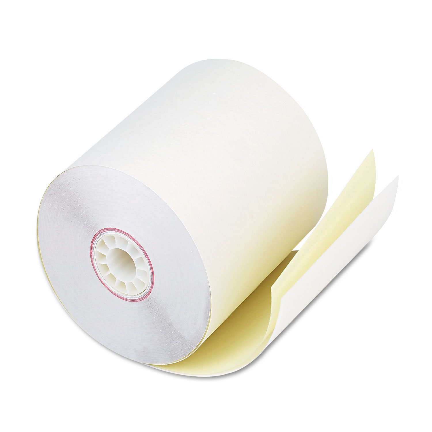 PM Company 08789 Two Ply Receipt Rolls, 2 3/4" x 90 ft, White/Canary (Case of 50)