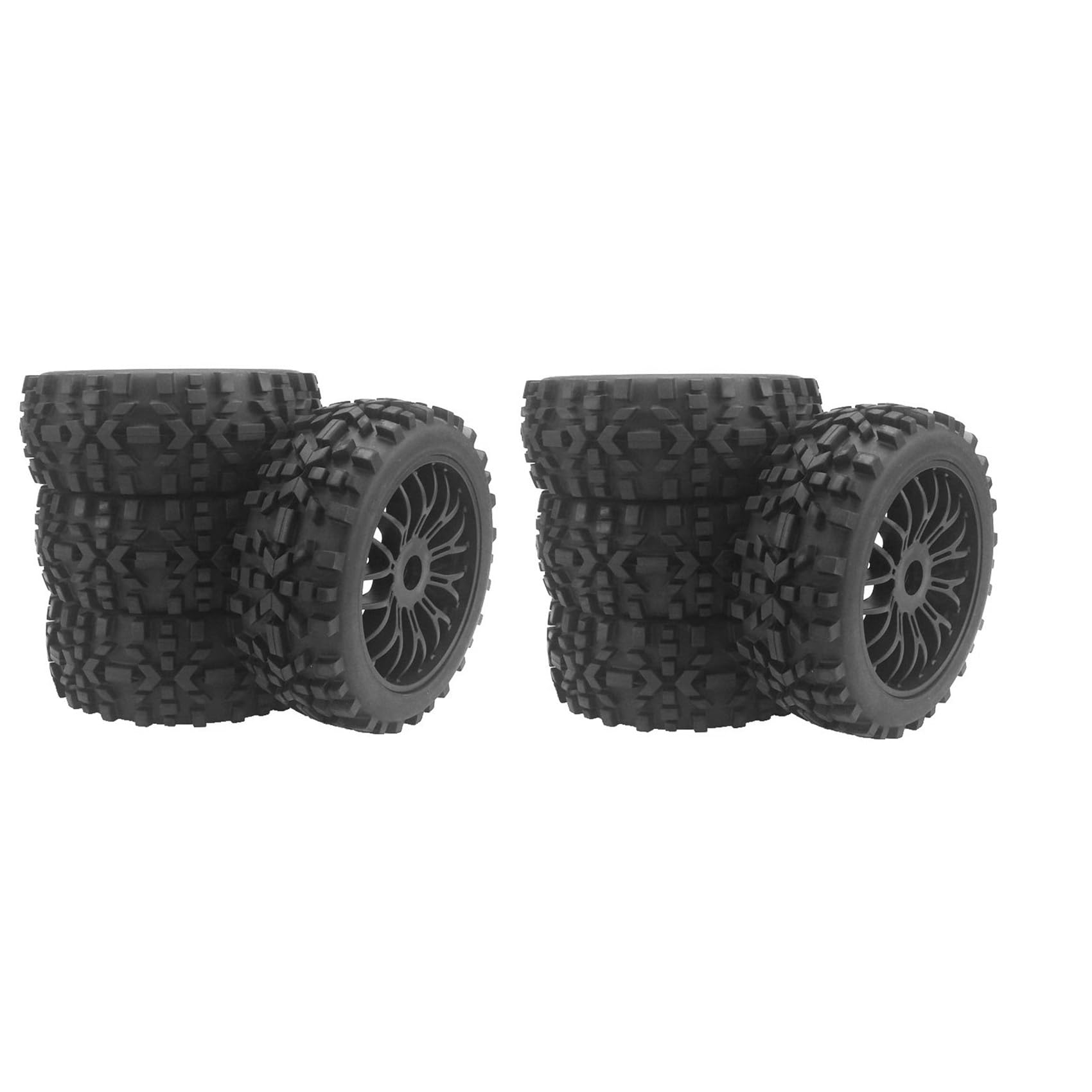 8-częściowy RC i opony z sześciokątnymi kołami 17 mm, skala 1/8 do samochodów terenowych 1:8 RC On-Road