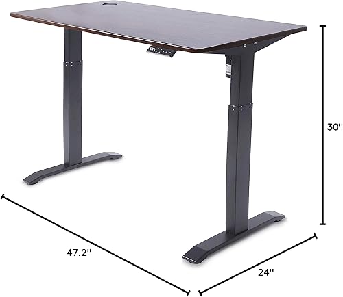 Miniatura 22 de UNICOO - Escritorio de pie eléctrico de altura ajustable, para el hogar, la oficina, con pantalla LED y 4 controladores de memoria preestablecidos,