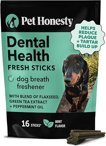 Pet Honesty Dental Health Fresh Sticks Palitos dentales de higiene bucal para perros Masticables dentales para perros Refresca el aliento del