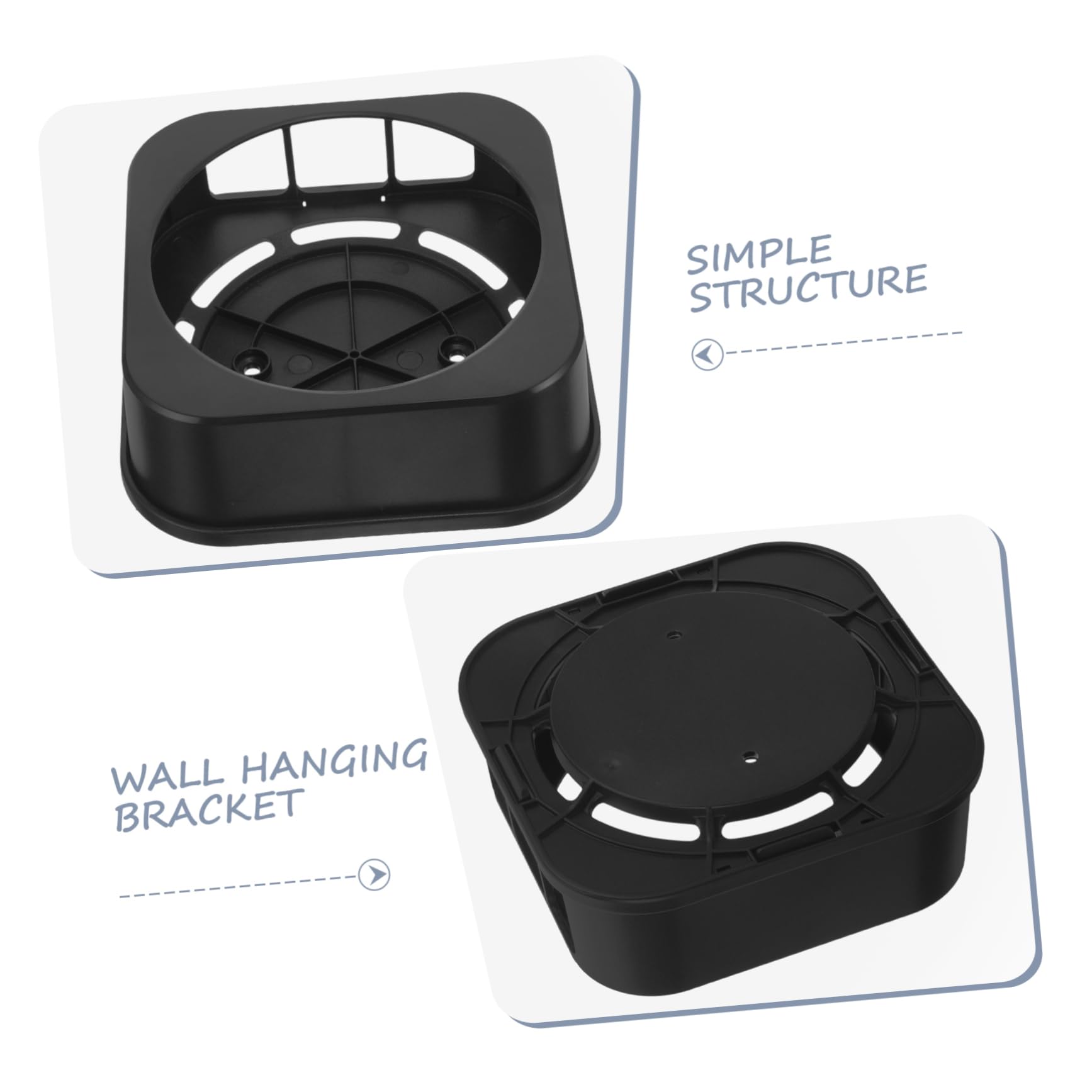 Cabilock 4 Piezas soporte para tv de manzana montaje de televisión soporte TV estante de pared soporte de caja de tv Montado en la pared Bandeja de almacenamiento montar