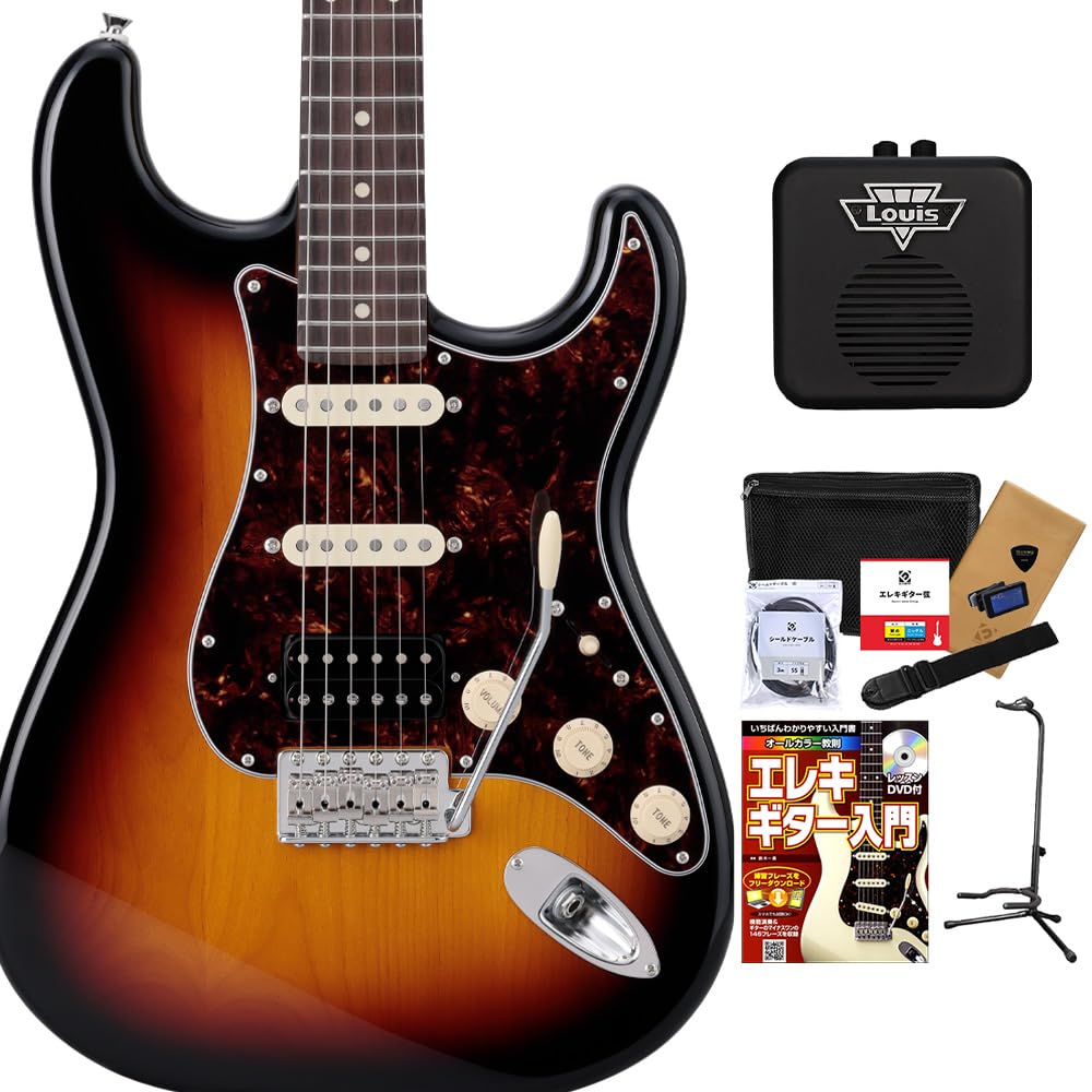 Amazon | HISTORY HST/SSH-Standard 3TS エレキギター初心者12点セット 