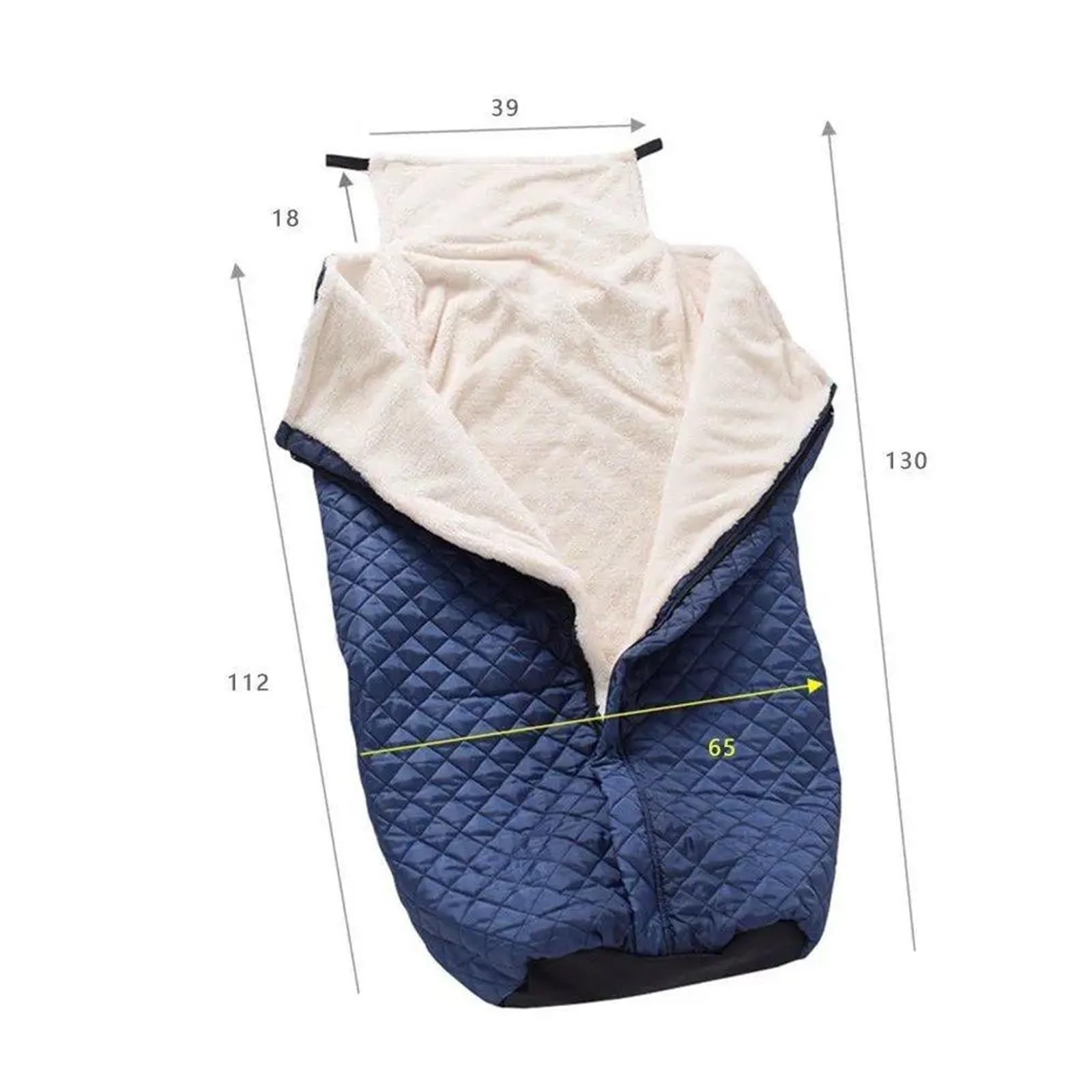 Coperta per Sedia a Rotelle Copertura invernale impermeabile for sedia a rotelle | Coperta con fodera in pile peluche for pazienti anziani(D half mat)