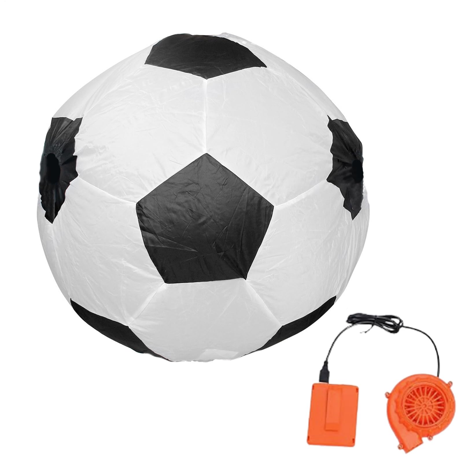 Inflatable Costume Suit - Blow Up Soccer and Cheerleader Outfits | Comical Sports Cosplay Dress, Funny Mascot roleplayy Attire for Parties New Year Events and Outdoor Entertainment Adults