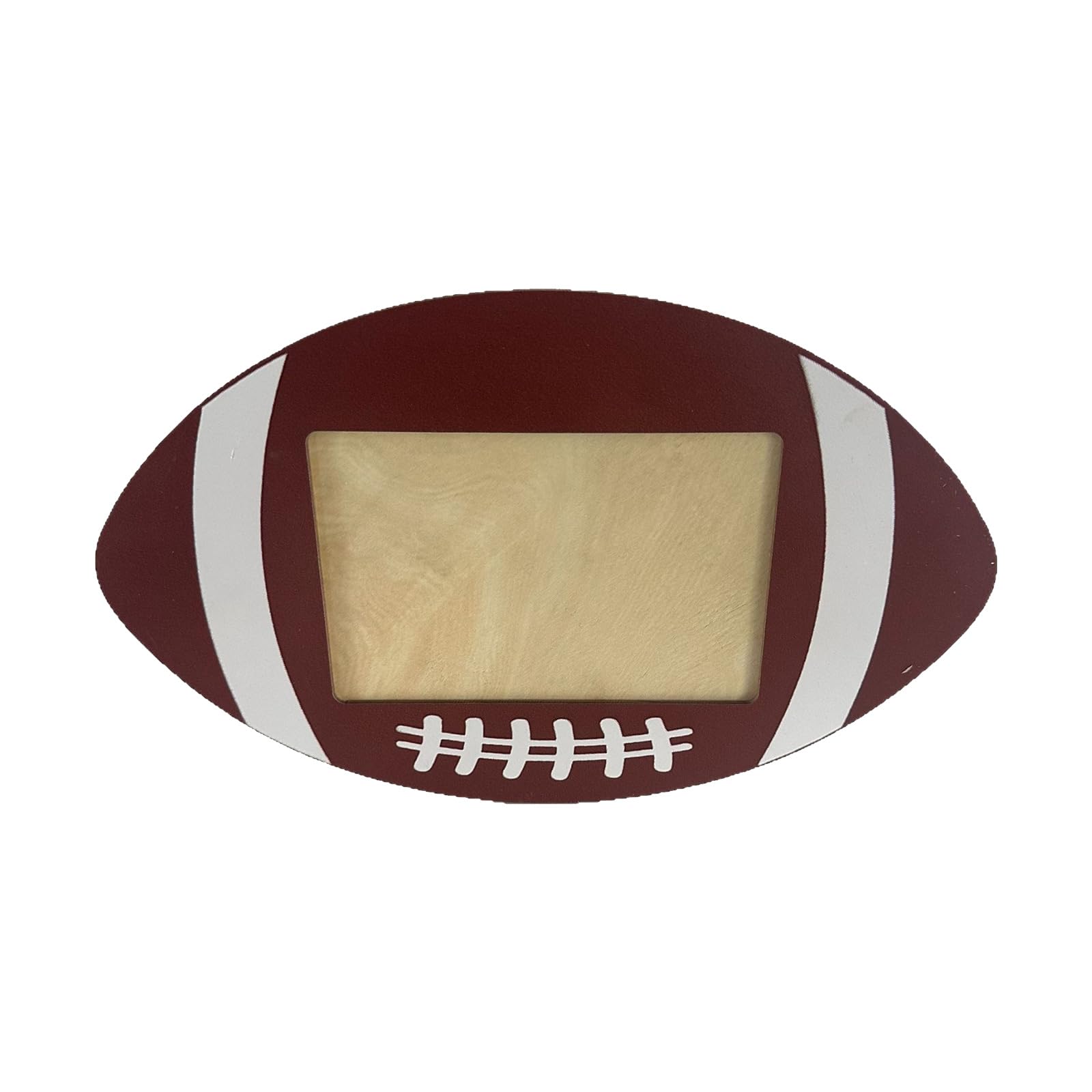 Whoasyst Permanent Hardwood Presentation Frame with Athletic Ball Forms for Tabletop Decor and Gifts Vintage Sports Collectible