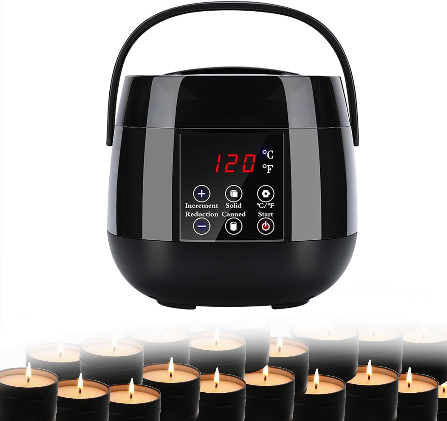 Smart Wax Melting Machine,Portable Electric Wax Heater,Hair Removal Wax-Melt Machine,500 ML Large Capacity,LED Screen Displaying Temperature,for Rapid Wax Melting and Hair Removal