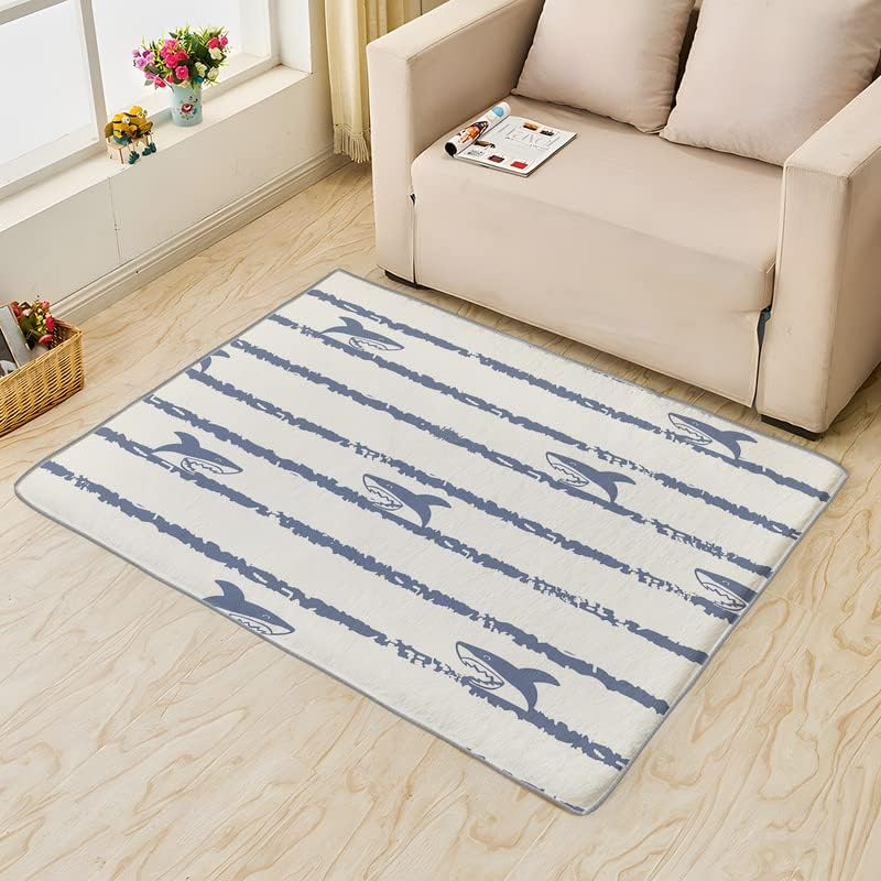 Miniatura 19 de Alfombras lavables para entrada, sala de estar, dormitorio, alfombra de peces y decoración del hogar, alfombra de área de pesca de 2 x 3 pulgadas