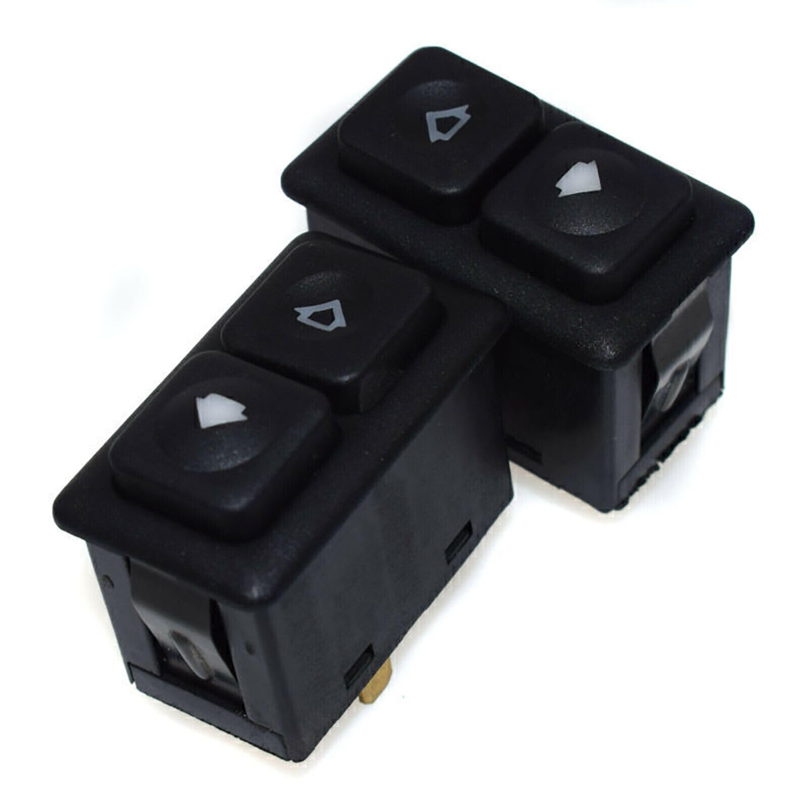 2 Stück Fensterheber 5 Pin 12V 61311381205 für BMW E23 E28 E30 | Elektrischer Fensterheberschalter Schalter Autofenstersteuerung EIN/AUS