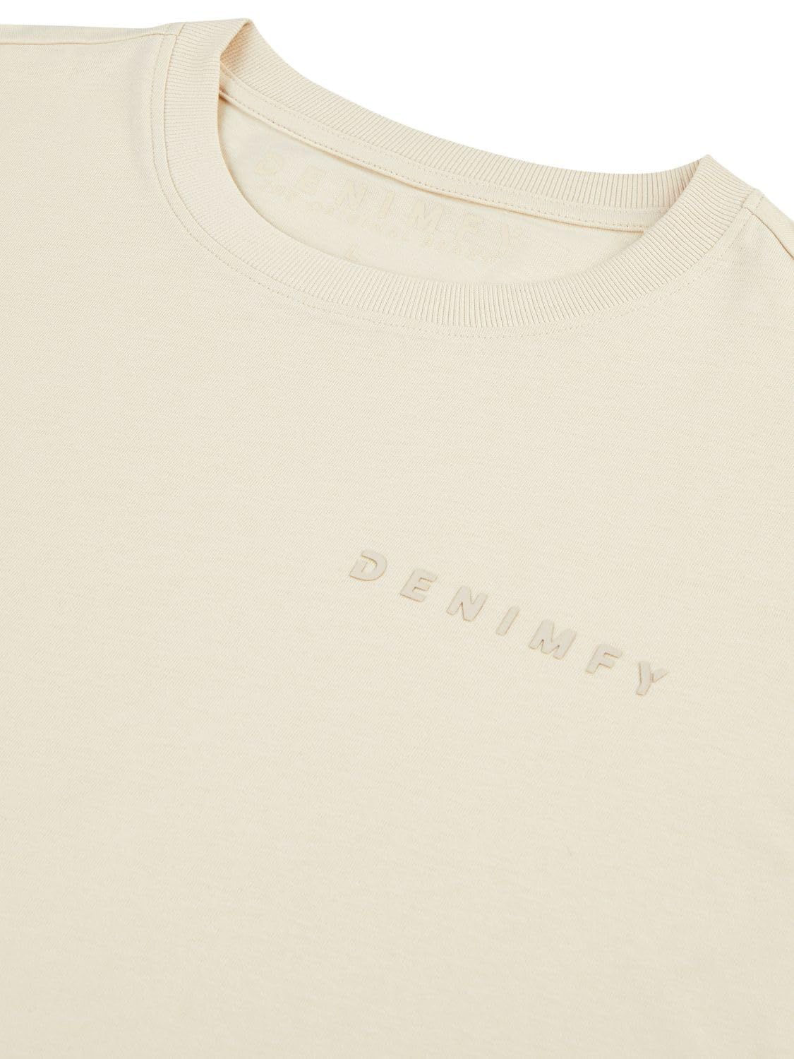 DENIMFY Tshirt Herren Relaxed Fit DFTed 3er Set Pack Rundhals Kurzarm | Sommer Tee Shirt Logo Druck Schwarz Weiß Beige Blau Grün Grau S M L XL XXL 3XL 4XL 5XL