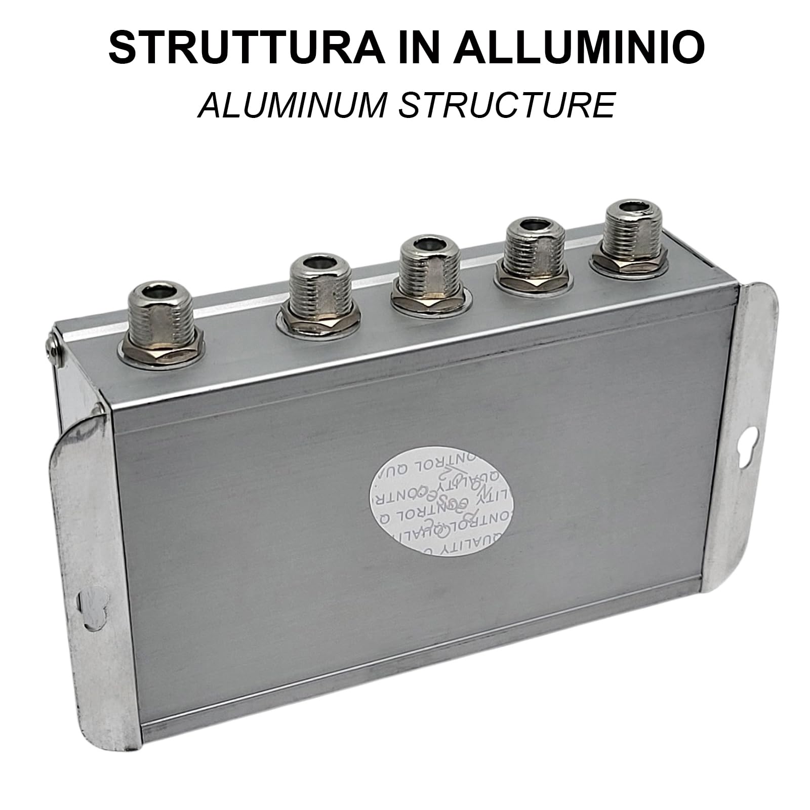 FAST WORLD SHOPPING ® Amplificateur Antenne TV Avec 4 Sorties - Convertisseur Numérique Terrestre - Augmente Signal Vidéo Audio - Récepteur Émetteur Répartiteur