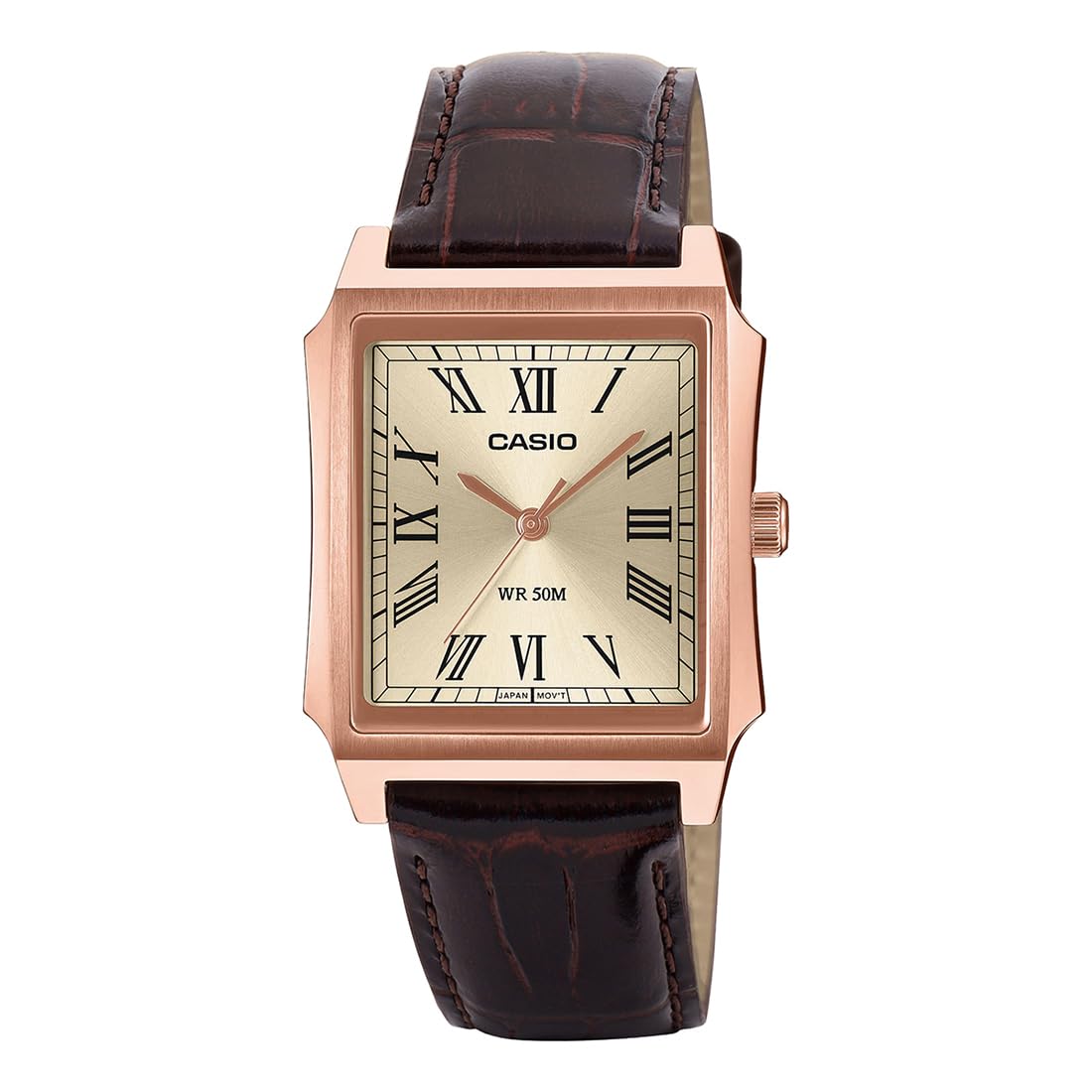 Enticer Men MTP-B190RGL-9BVDF Analog Gold Watch Men (A2549)-image-35