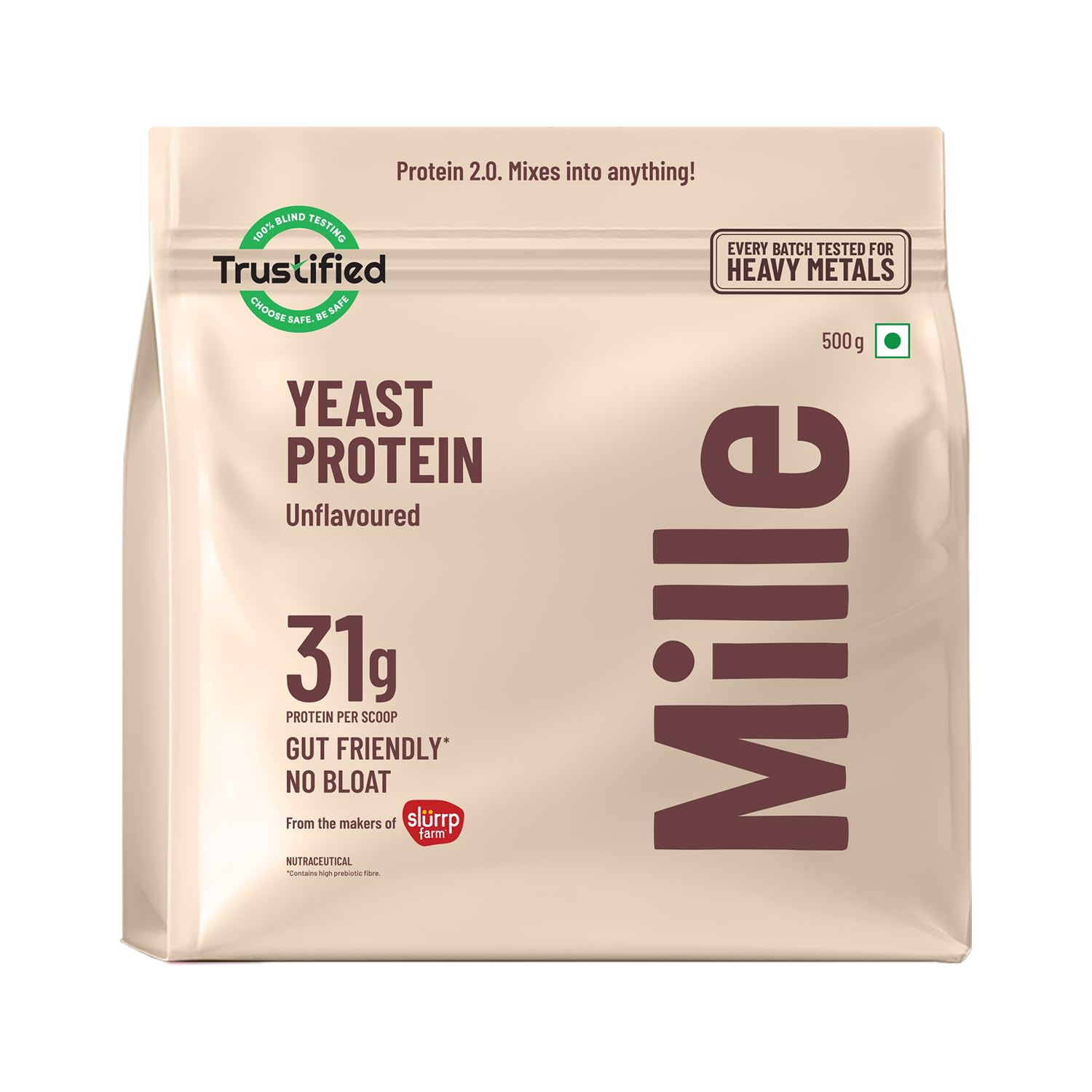 Mille Plant Protein | 31g Protein | Unflavoured | Made with Fermented Yeast Protein | No Bloat, Vegan, Heat-Stable | Has All 9 Essential Amino Acids | Mixes into Any Dish | 500g-image-18