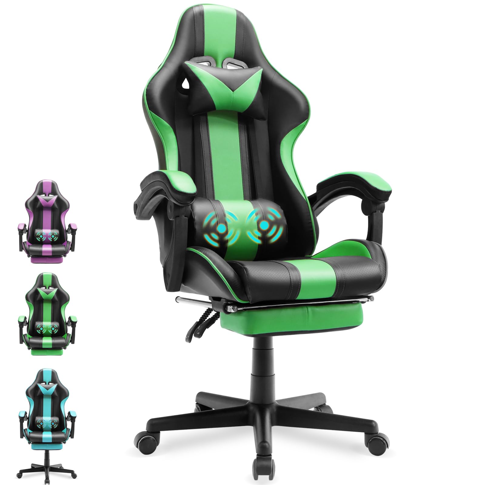 Amazon.com: Huracan Gaming Computer Chair with Footrest and Lumbar