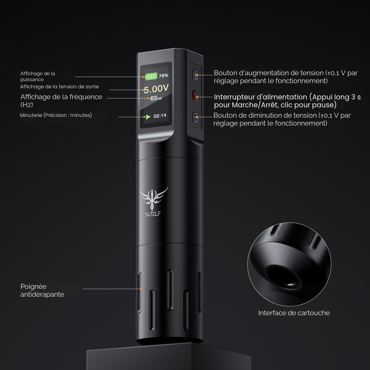 TATELF Kit Machine Sans Fil RCA, Kit Accessoires Complet, Batterie 1600mAh