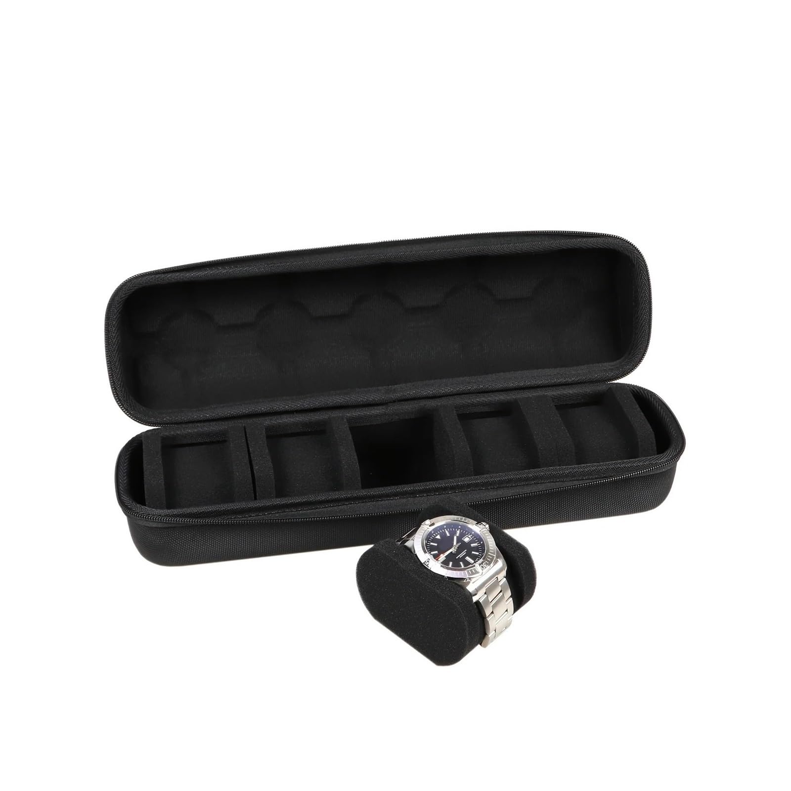 Genérico Cajas para relojes 1 bolsa de almacenamiento portátil for reloj con múltiples ranuras for tarjetas, caja for inteligente bandeja interior esponja