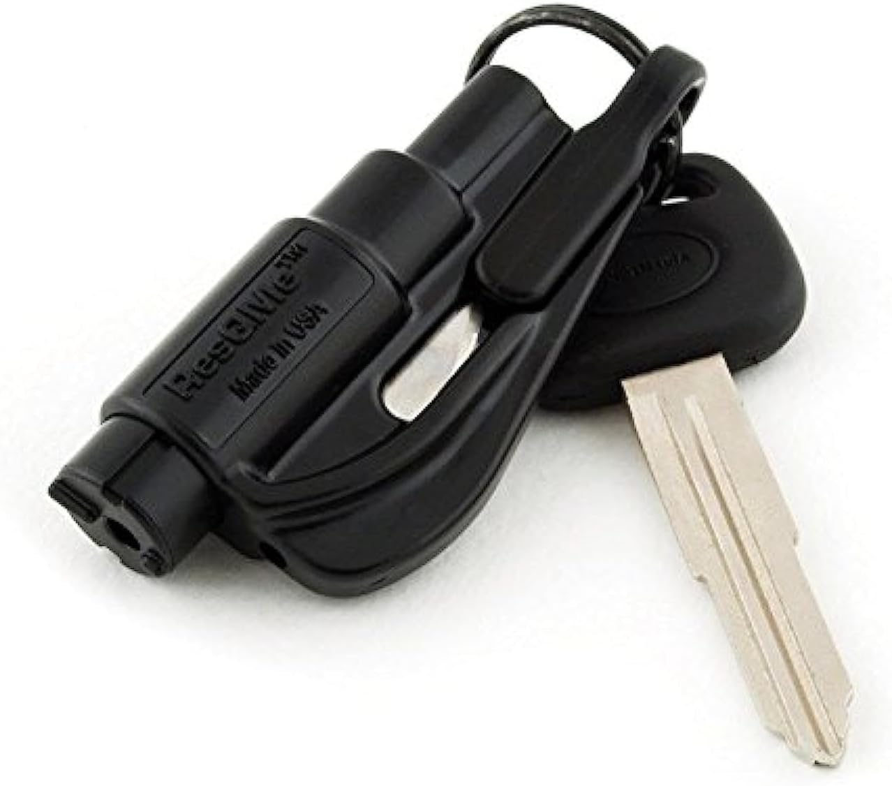 New Kit Seatbelt Cutter Emergency Survival Window Glass Breaker Keychain Tool Black