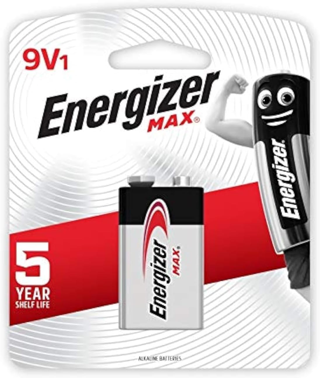 Max Alkaline 9V Battery, Pack of 1