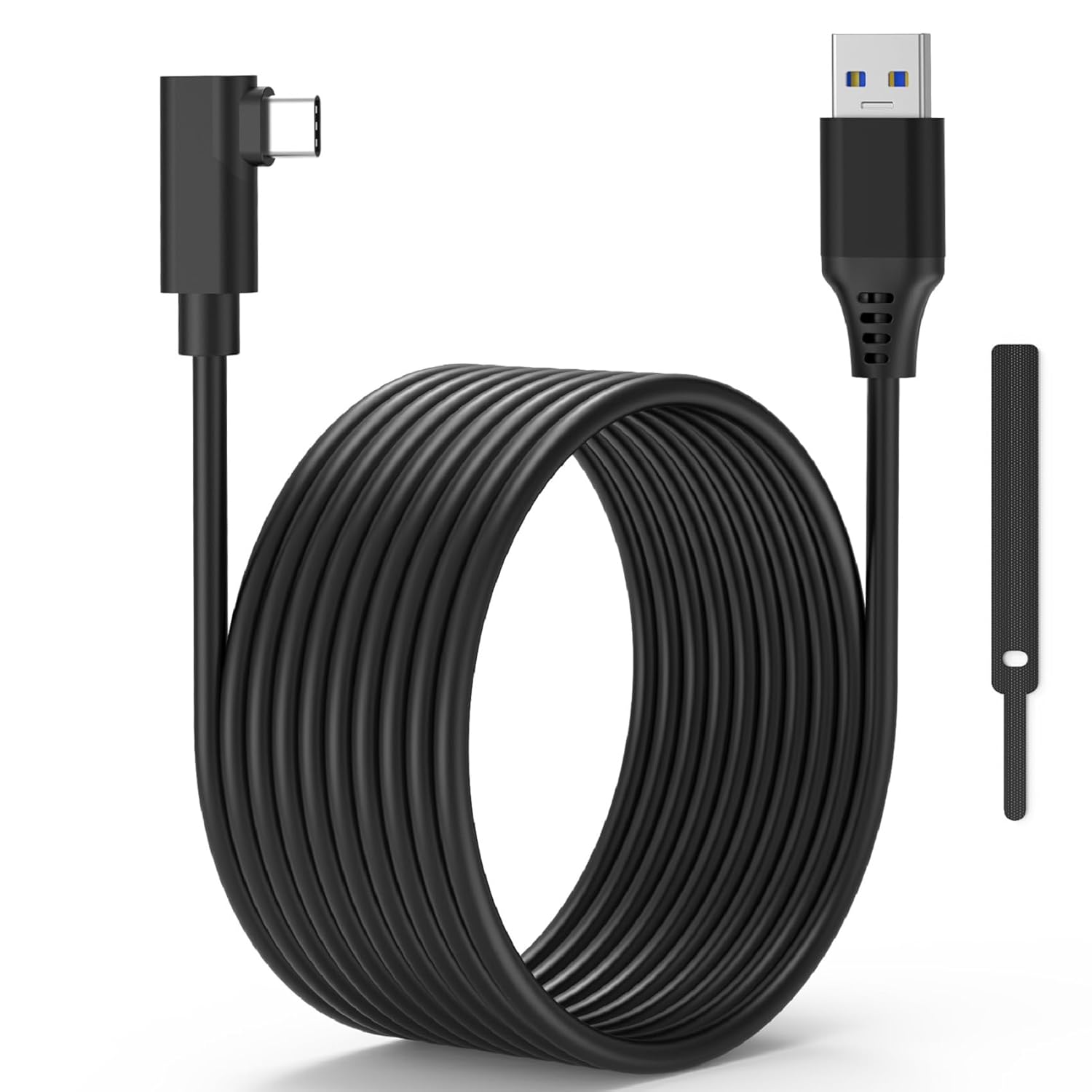 Link Cable 4.8m, USB 3.0 to USB C Cable Compatible with Oculus/Meta/Quest 2/Quest Pro/Pico 4 and PC/Steam VR Accessories, High-Speed PC Data Transfer link cable for Gaming PC – Black