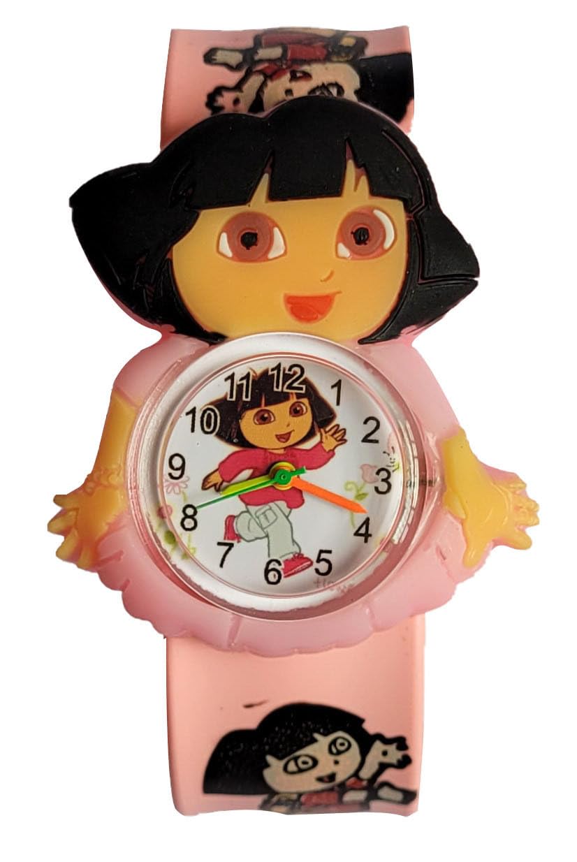 Dreamy Dora/BRB Analogue Slap Band Watch Scale Watch for Boys and Girls Non Breakable Wrist Watch - Pack of 1 (Dora Rose) (B0BR5PRQBC) Amazon Price History, Amazon Price Tracker