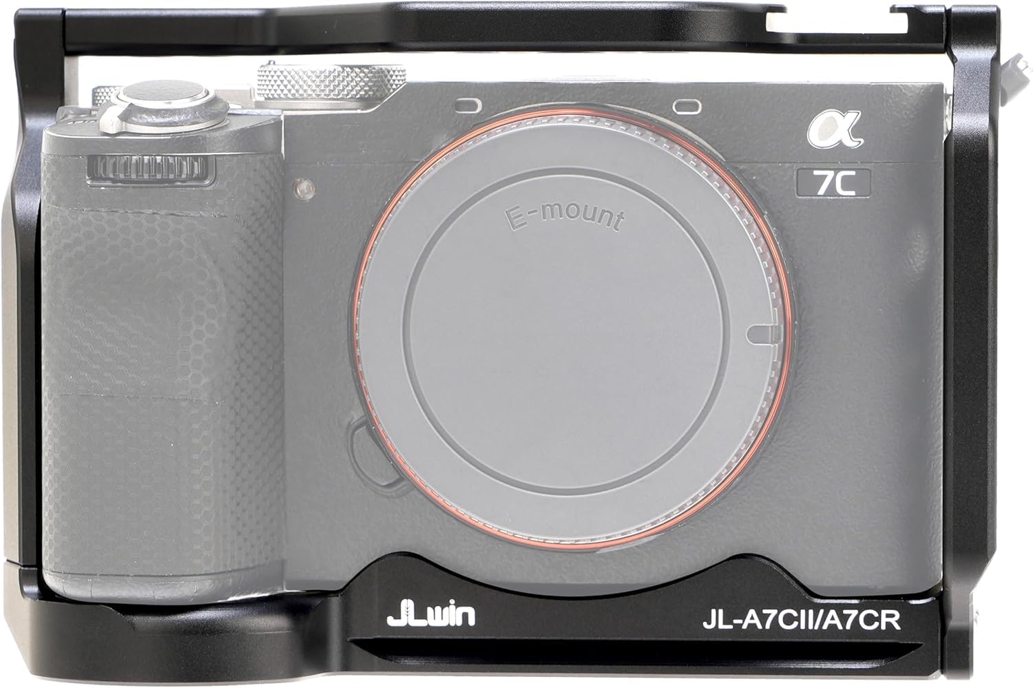 Hersmay Klatka na aparat Sony a7cii /a7cr płytka szybkozłączki do Arca-Swiss, otwory na śruby 1/4" i 3/8" i uchwyt na buty Cold Shoe Mount na akcesoria