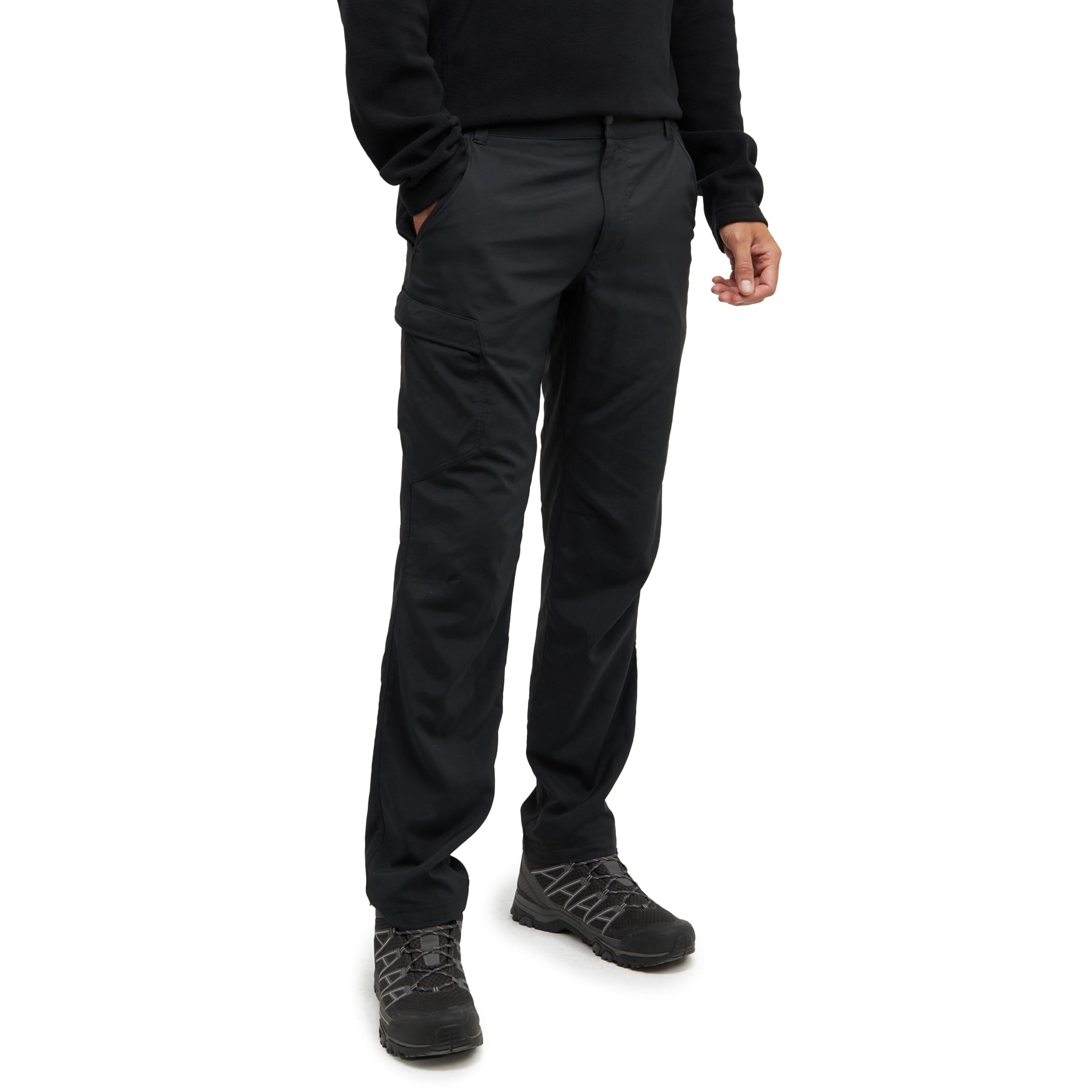 Berghaus Men's Navigator 2.0 Walking Trousers | UPF 50+ | Water Resistant | Comfortable Fit | Breathable Full Leg Trousers, Black, 28 32