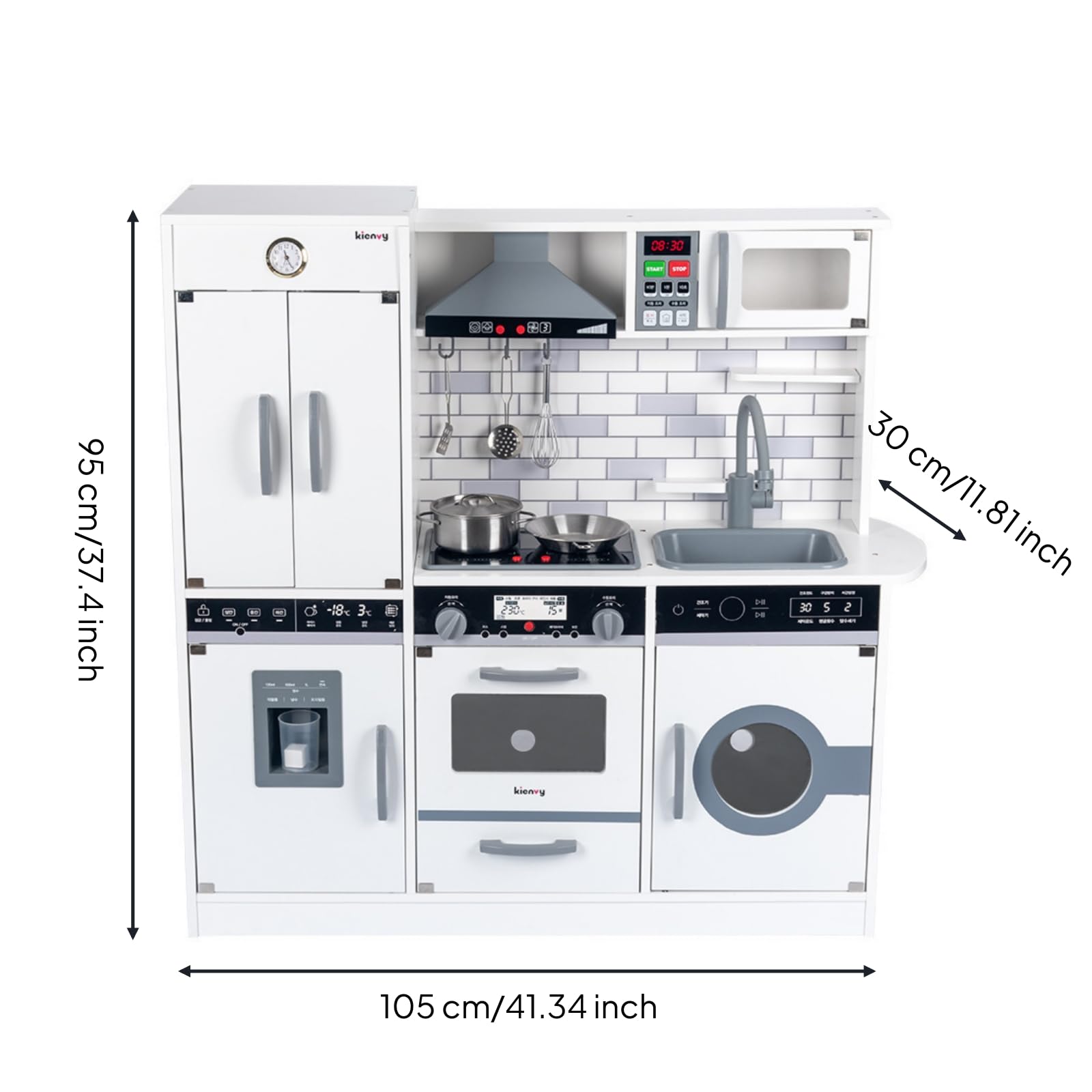 Cucina Giocattolo Giocattolo in Legno Cucina con Forno Educativo per Bambini, Cameretta, Style to 5
