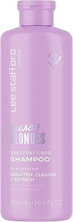 Lee Stafford Daily Blonde Shampoo | Bleach Blondes Everyday Care Cleanser - Best to Neutralizes Yellow Tones, Brightens & Refreshes for a Lighter Blonde, Hydrate Dry, Damaged Hair, 16.7 Fl Oz