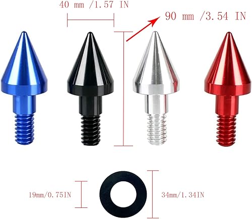 Miniatura 4 de Motipudy Cubierta protectora para parachoques delantero y trasero, parte de ajuste trasero anticolisión, paquete de 2 unidades de repuesto de