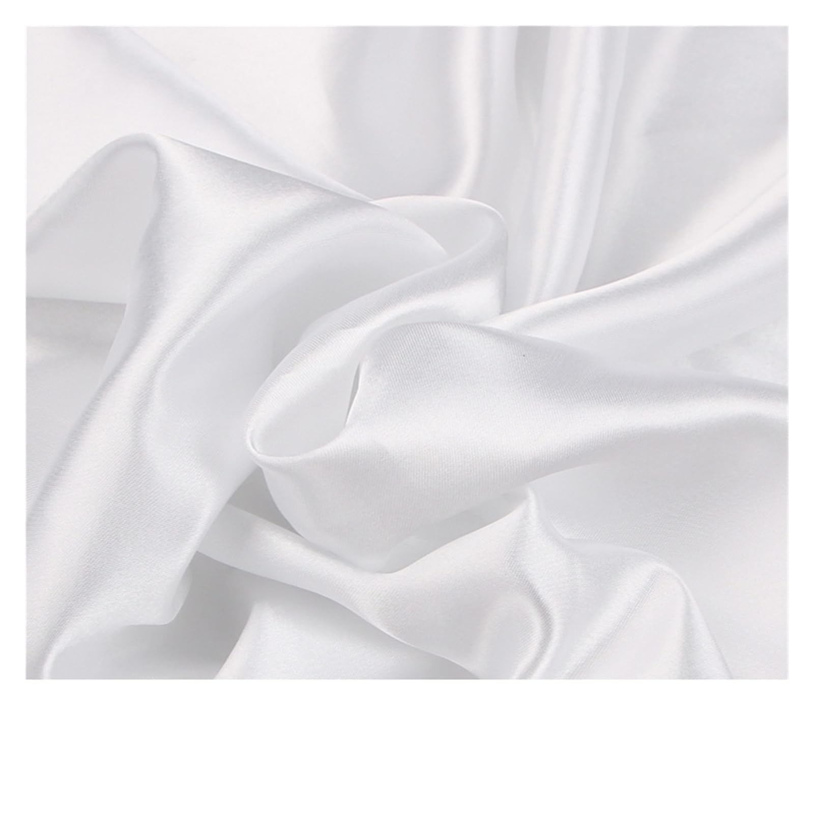 Dqzrtueca White Satin Silk Brocade Fabric Multicolor 150Cm X 50-100Cm For Sewing Dress Lining(,150 * 50Cm)