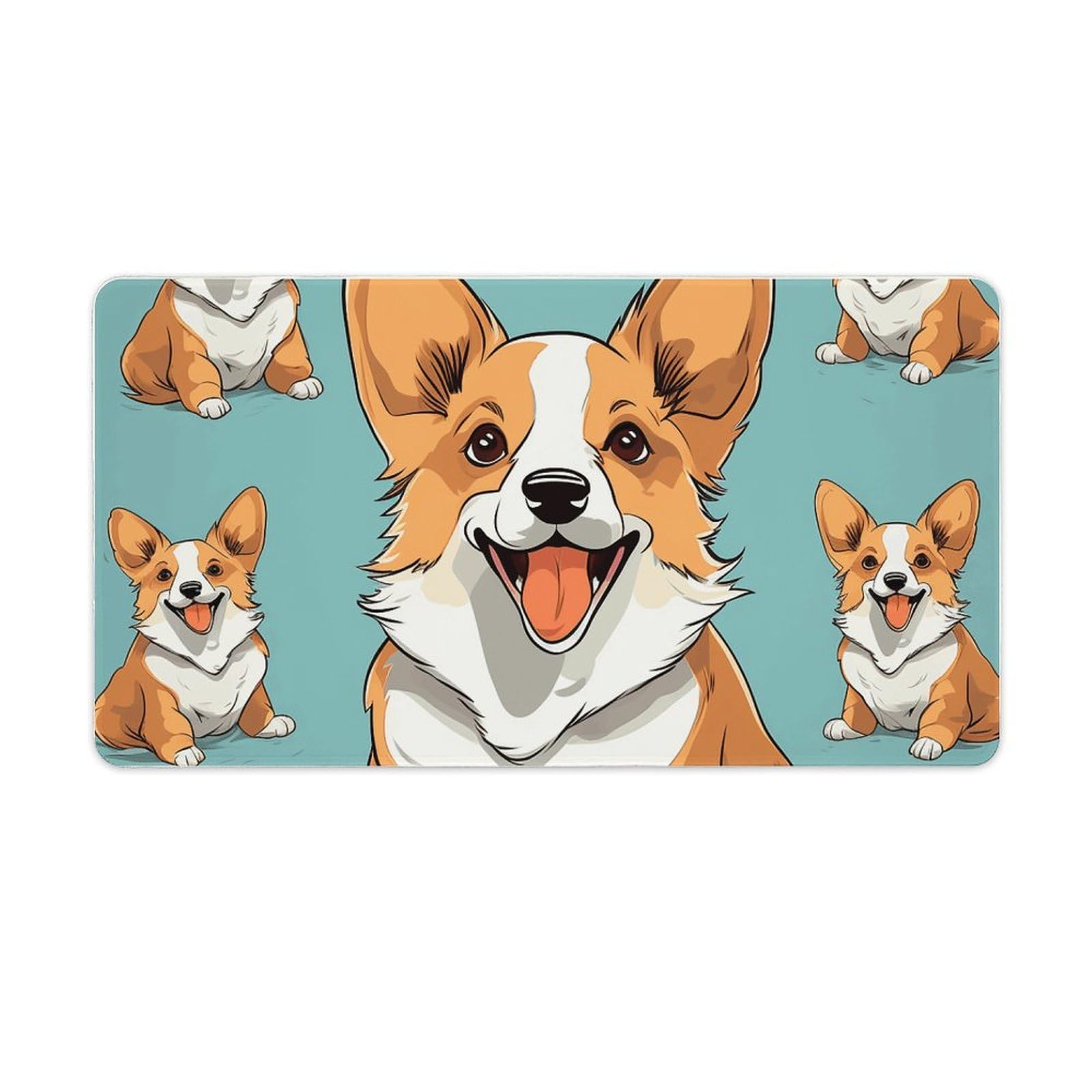 Sous-main de bureau Corgi idéal pour le télétravail - 8