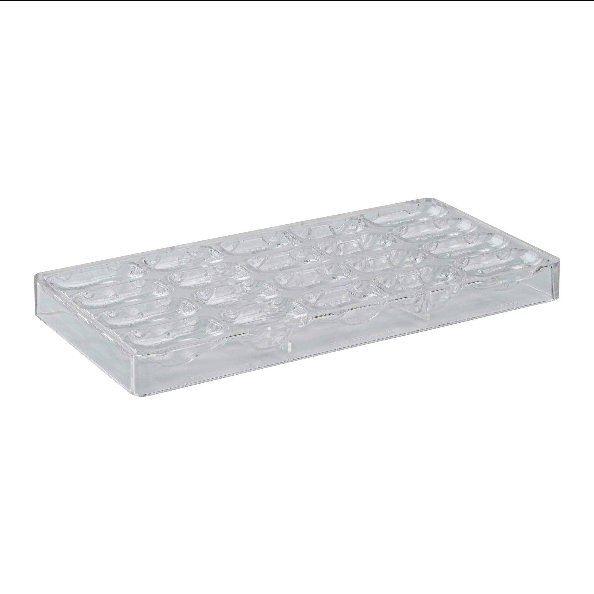 Pastry Tek - Molde moldeador de chocolate de 10.8 x 5.3 pulgadas, 1 molde de caramelo congelable, 20 cavidades, forma de coche 3D, molde de chocolate de policarbonato transparente, apto para