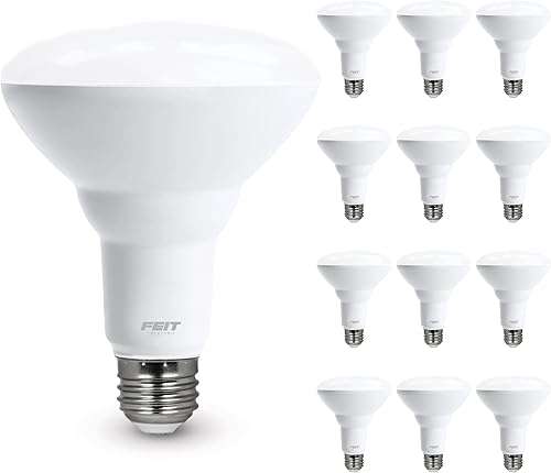 Miniatura 10 de Feit Electric Bombillas LED BR30, equivalente a 65 W, no regulables, vida útil de 10 años, 650 lúmenes, blanco suave de 2700 K, bombillas