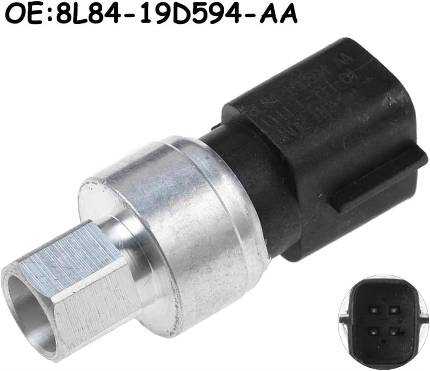 Car AC Pressure Switch Replacement, for Mondeo MK3 2004 2005 2006 2007, for Escape, for Mustang, for Taurus Air Condition Pressure Sensor Switch 3S7H19D594AA