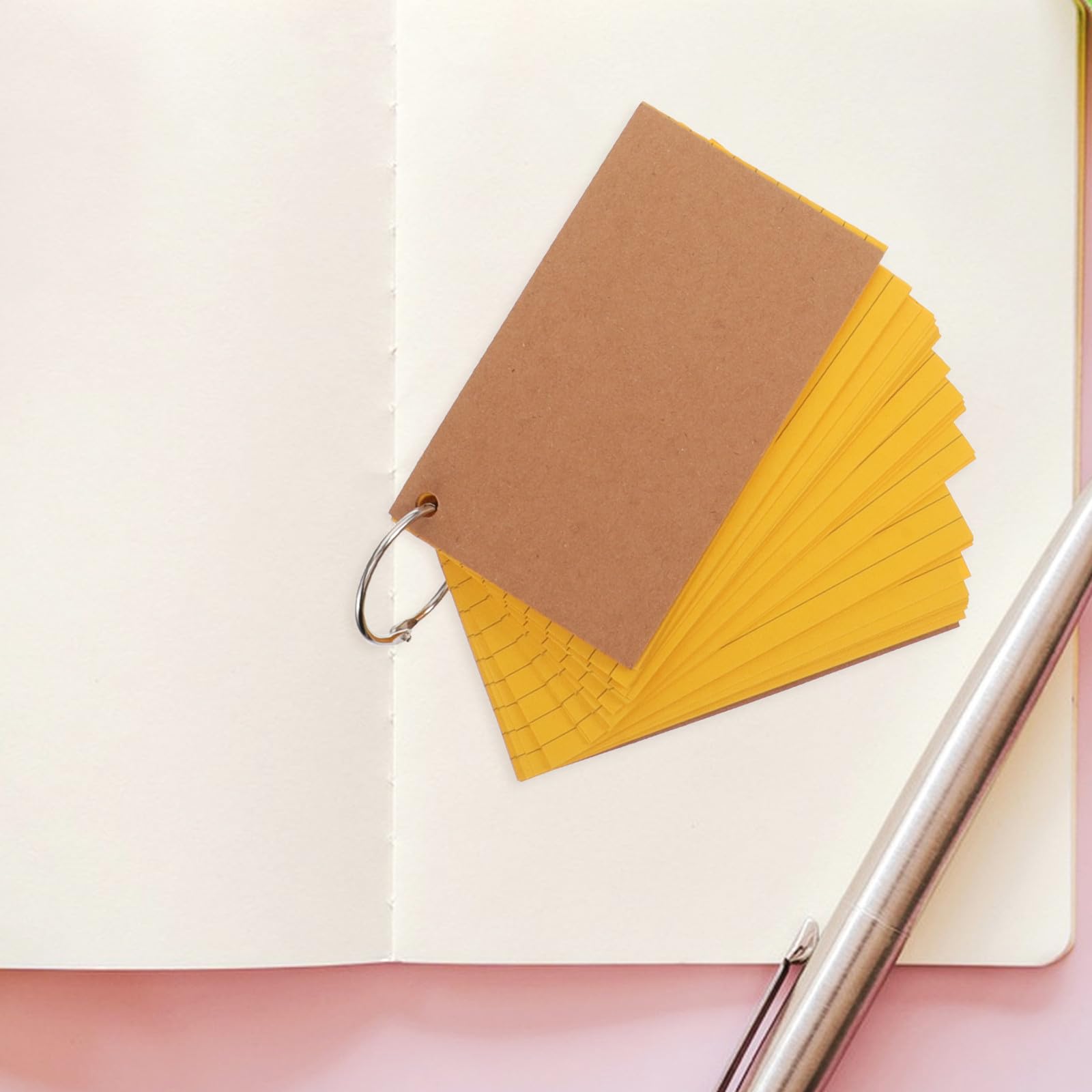 10 Stück Indexkarten mit Doppelseitigem Linierten Design und Ringbindung aus Papier für Schüler zur Prüfungsvorbereitung und Flexiblen Lernorganisation