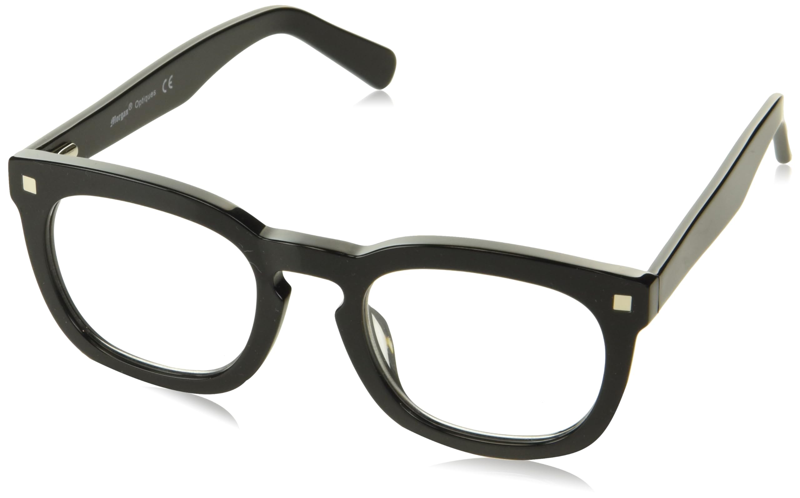 A.J. Morgan EyewearBY THE SEA-Optical Quality Readers Rectangular Reading Glasses, Black, 50mm + 2