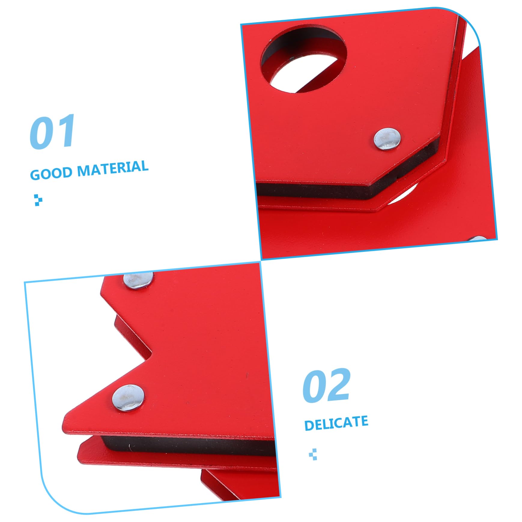 Morsetti Magnetici per Saldatura 2 Pezzi 22kg Rosso