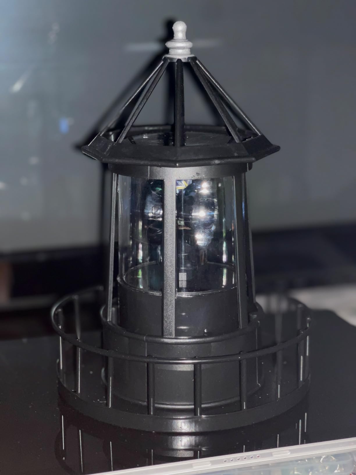 Solar Lighthouse Rotating Light - 360 Degree Rotating Lamp Courtyard ...