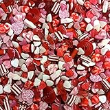Red, Pink & White Sweet Mix - 750g of Pick and Mix Sweets Love Heart Theme Valentine's Wedding, Includes Gummy, Jelly & Fizzy Sweets