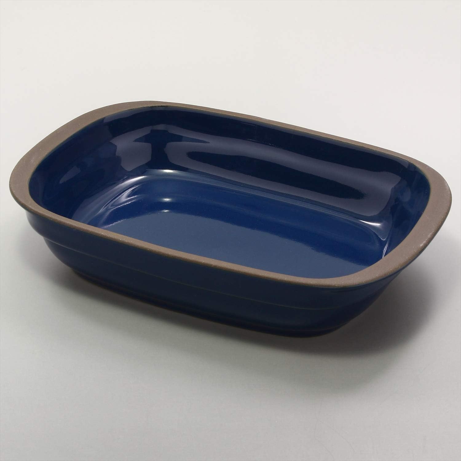Ichiku 583-13 Mino Ware Gratin Tricolor, Navy, Made in Japan, 7.2 inches (18.3 cm)