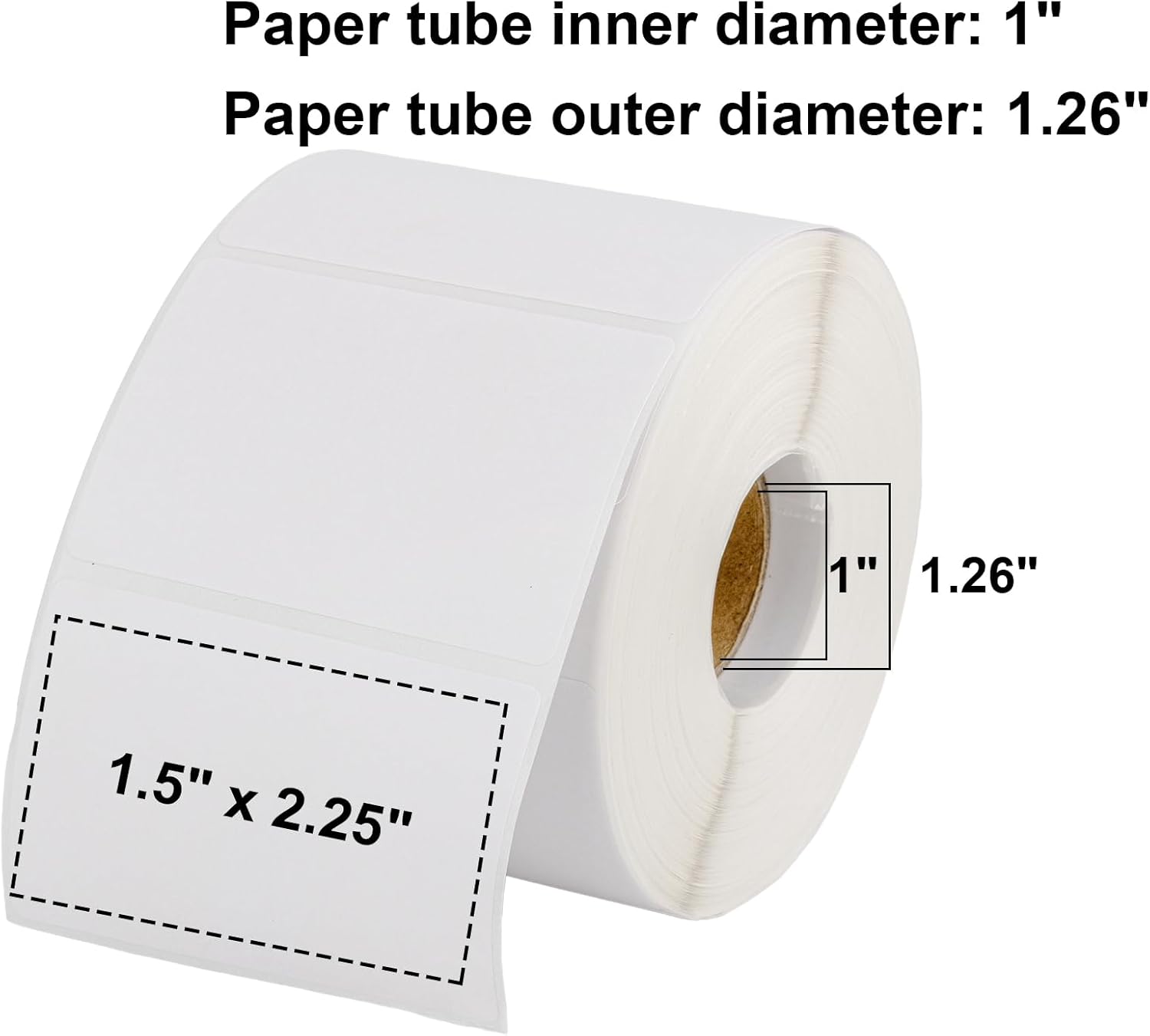 Muka 800 PCS 1.5" x 2.25" Brown Thermal Labels Color Label for Barcodes, Address, Consignment, Compatible with Thermal Label Printer - Image 5