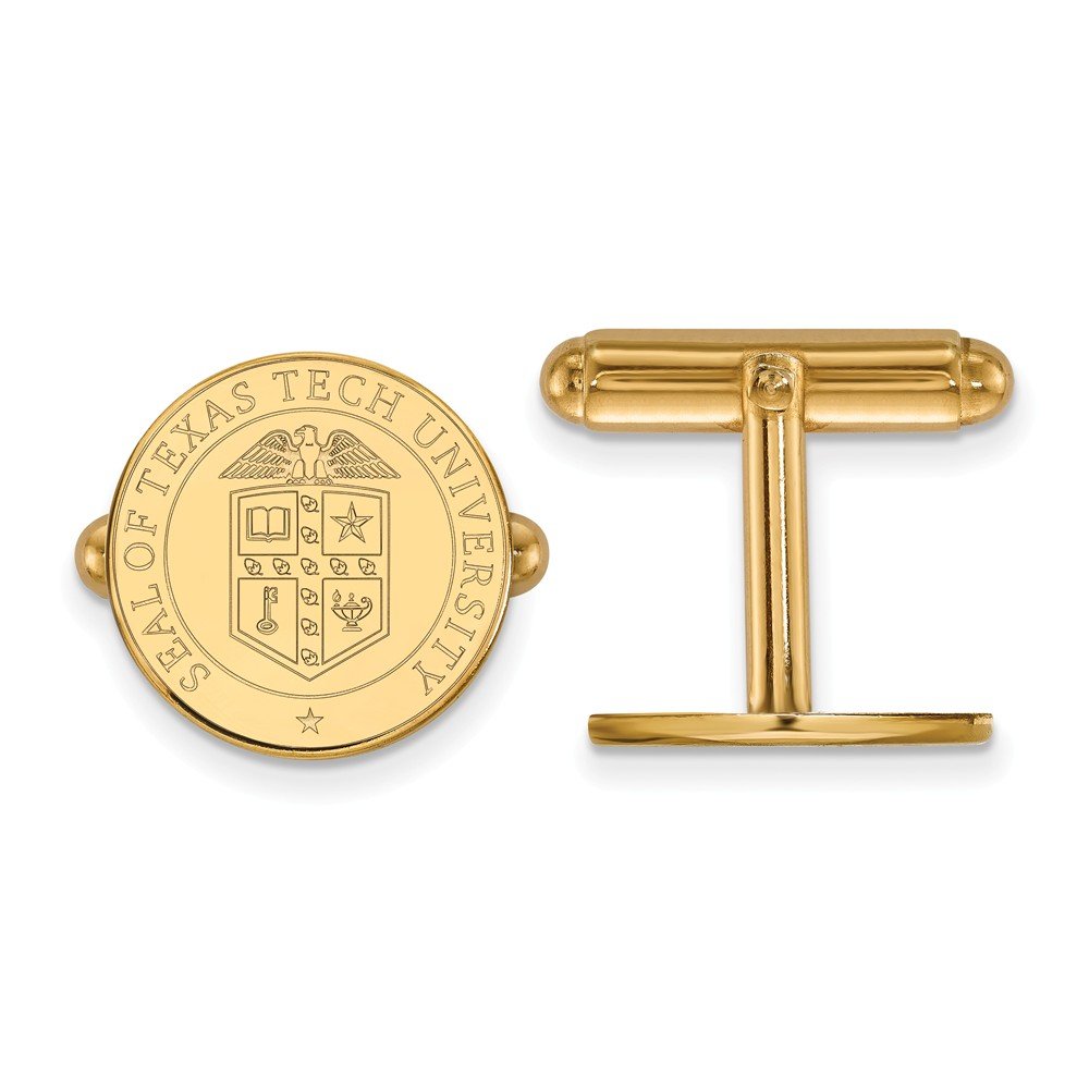 Texas Tech Crest Cufflinks (Gold Plated)