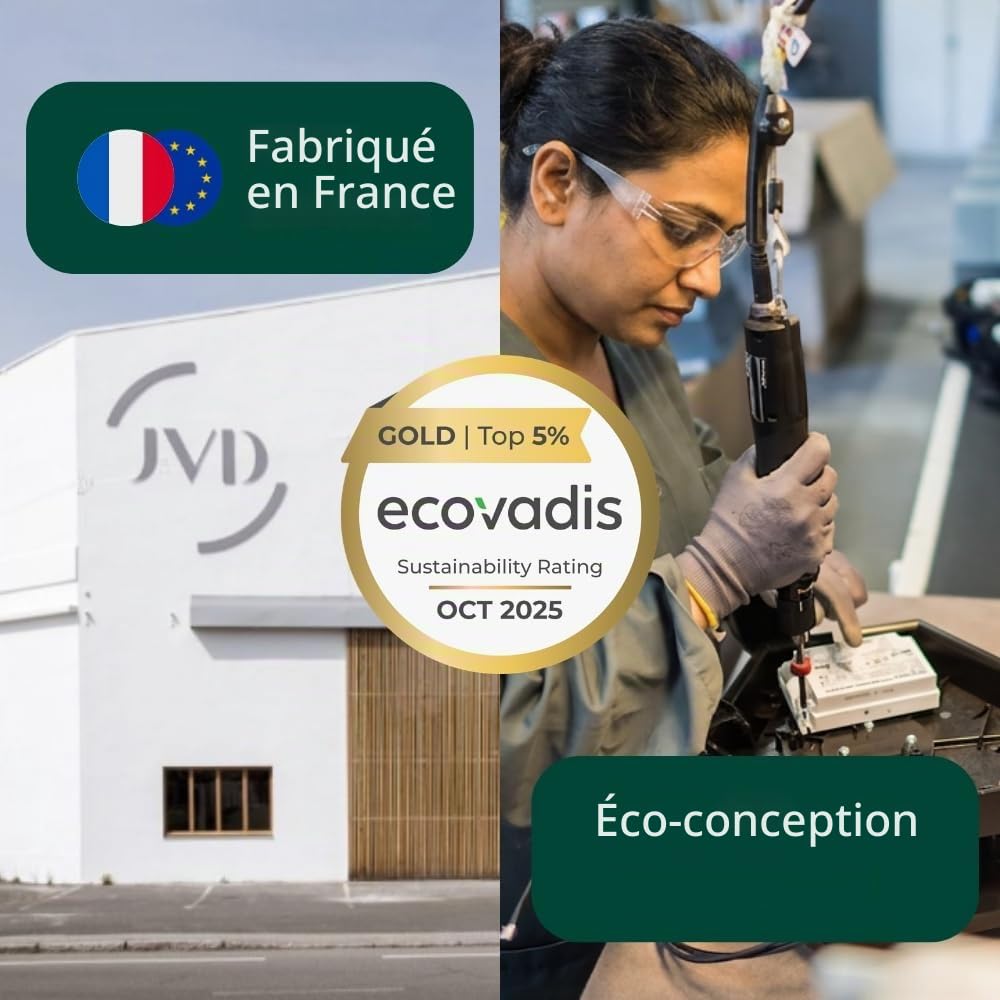 JVD Distributeur de Papier Hygiénique Yaliss Jumbo 400 Blanc