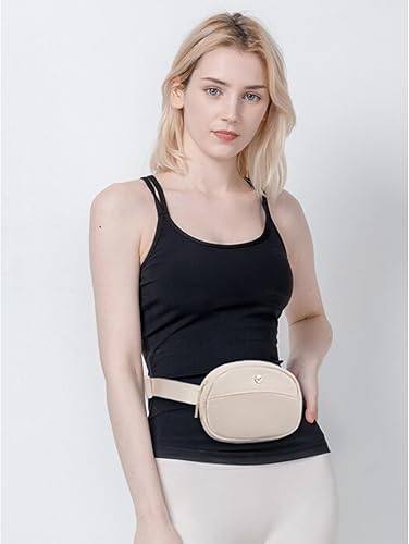 Miniatura 2 de WESTBRONCO Riñoneras para mujeres y hombres, bolsa pequeña de nailon, cintura ligera a la moda, mini bolsas cruzadas con correa ajustable para