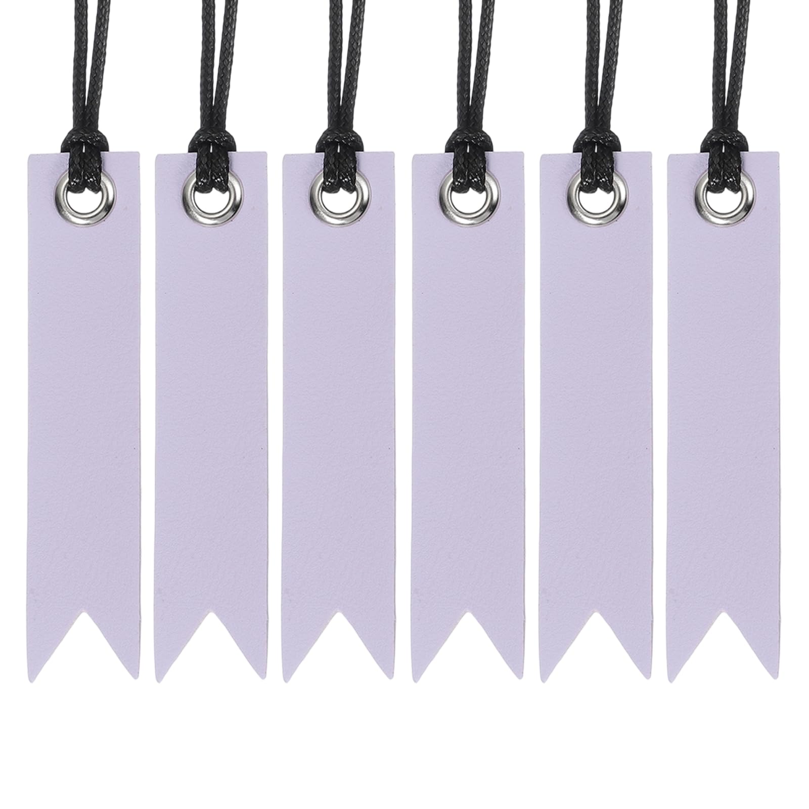 PATIKIL Bookmarks for Men, Light Purple Leather Book Marks Unique Pretty Bookmarks Book Accessories for Reading Women Men Book Lovers Planner, 6 Pcs