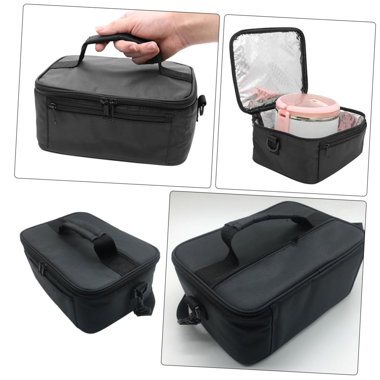 Cabilock Bolsa Térmica para Almuerzo de Tela Oxford Aislamiento, Capacidad 20l, Resistente y Fácil de Limpiar, Asa para Oficina y Escuela
